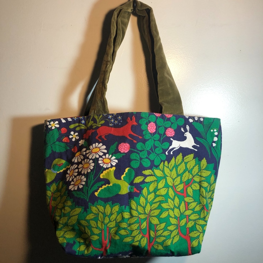 Cottage Core Tote Bag HandMade Cute Revesable